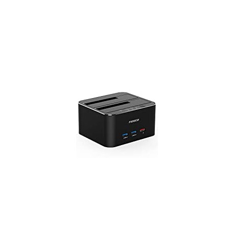 USB 3.0 to SATA Dual Bay External Hard Drive Docking Station for 2.5/3.5 Inch HDD SSD
