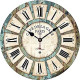 12 Inch Silent Round Wooden Wall Clock Rustic Country Style