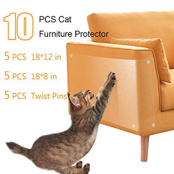 Protector Anti Cat Scratching Sheet Large Cat Sticky Paws Tape for Sofa,Wall,Mattress(10PCS)
