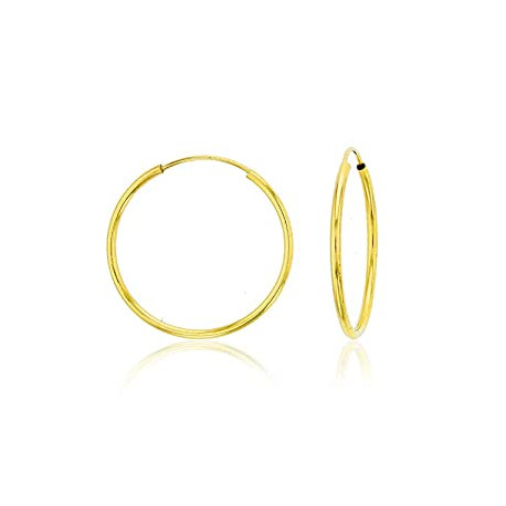 Solid 14K Yellow or White or Rose Gold 1mm