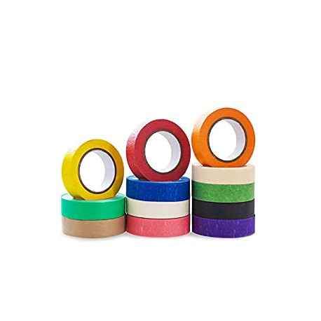 Painters Tape for Arts & Crafts，12 Different Color Rolls