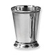 Pack 8 of Beaded Mint Julep Cup, 4.5", Silver