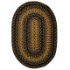 Area Rug 20" x 30" Oval Accent Floor Carpet Jute Material