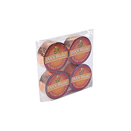 Tape for Crafting and Decorating, Metallic Copper, 0.75 in. x 15 yd, 4 Rolls