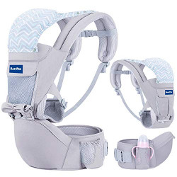 BabyPro Baby Carrier with Hip Seat, 9 Ergonomic Positions