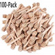 100 Pack Mini Wooden Honey Dipper Sticks