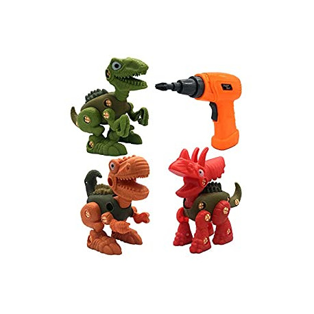 Screwdriver, Interlocking Animal Model Builds Problem Solving Motor Skill, Stem Construction Kit, 3 Pack