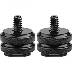 20 Tripod Screw Adapter Flash Shoe Mount for DSLR Camera Rig (Pack of 2)