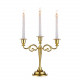 Candle Centerpiece Dinner Decoration, 10.6in Zinc Alloy 3-Arm