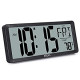 14.17 Inch Large LCD Screen with Time/Calendar/Temperature Display (Batteries Included)
