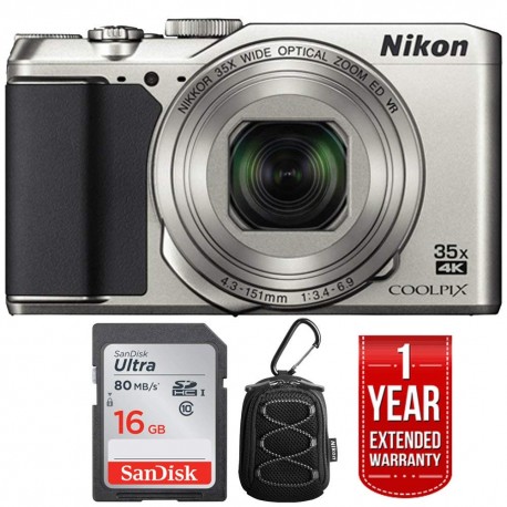 Nikon 26505B 20MP Digital Camera w/ 35x Optical Zoom Silver