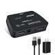 HDMI Splitter 1in2 Out Audio Extractor, 4K 60Hz HDMI 2.0b Splitter 3D