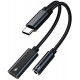 2-in-1 USB C to 3.5mm Headphones Adapter