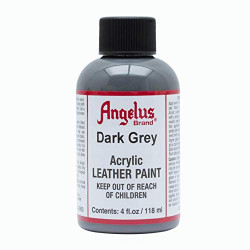Angelus Acrylic Leather Paint, 4 oz, Dark Grey