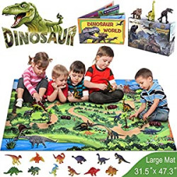 Dinosaur Toys, 21 PCS Realistic Dinosaur Figures with Large 31.5 x 47.3 Inch