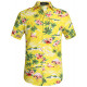 Mens Hawaiian Shirt Flamingos