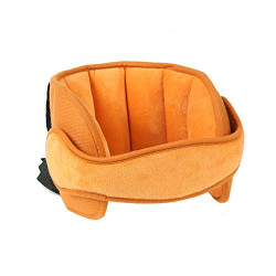 Pack 2 of Kids Safety Neck Relief Head Support Band Sleep Strap, Brown