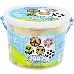 Perler Multi Mix Assorted Fuse Bead Bucket, 6000 pcs