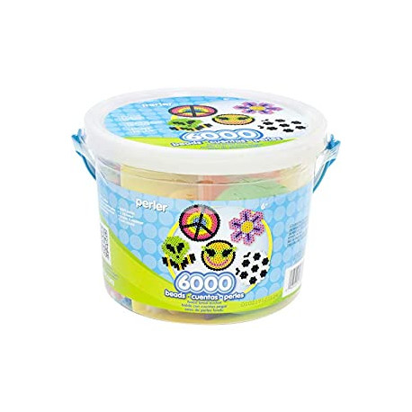Perler Multi Mix Assorted Fuse Bead Bucket, 6000 pcs