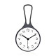 Kitchen Clock, Non-Ticking Battery Operated (Gray)