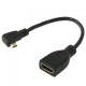 6" 15CM 90 Degree Micro HDMI Right-Toward Male to HDMI Female