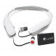 Lucid Audio Amped HearBand and Wireless TV Streamer - Bluetooth Neckband Earbuds - White/Gray, Standard
