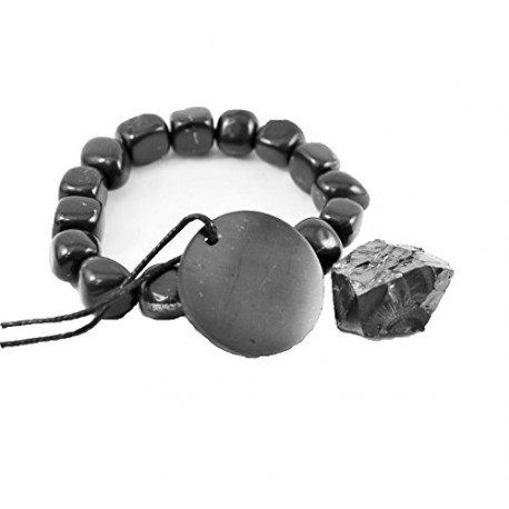 Genuine Regular Shungite Tumbled Bracelet