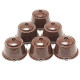 6 Refillable Coffee Capsule Reusable Coffee Filter Compatiable