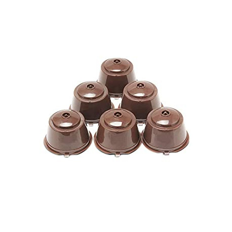 6 Refillable Coffee Capsule Reusable Coffee Filter Compatiable