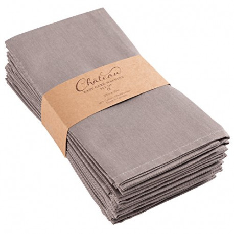 Set of 12 Oversized (20 x 20 inches) - Gray