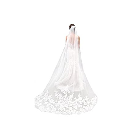 Bride Wedding Veil 118' Long Cathedral Length Bridal Tulle