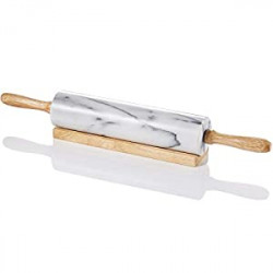 Rolling Pin-Wooden Handles(White)