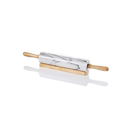 Rolling Pin-Wooden Handles(White)
