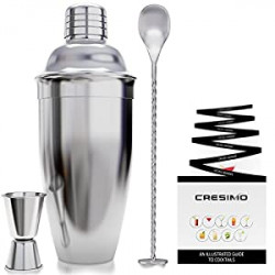 Stainless Steel Bartending Kit with 24 Ounce Cocktail