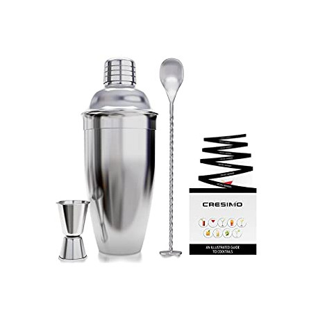 Stainless Steel Bartending Kit with 24 Ounce Cocktail