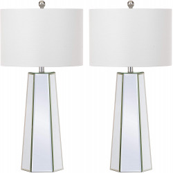 32-inch Bedroom Living Room Home Office Desk Nightstand Table Lamp (Set of 2) - LED Bulbs Included