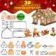18 Piece Gingerbread House Cutters Kit