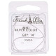 Arts Crafts Medium French Wire Bullion, 14-Inch, Silver