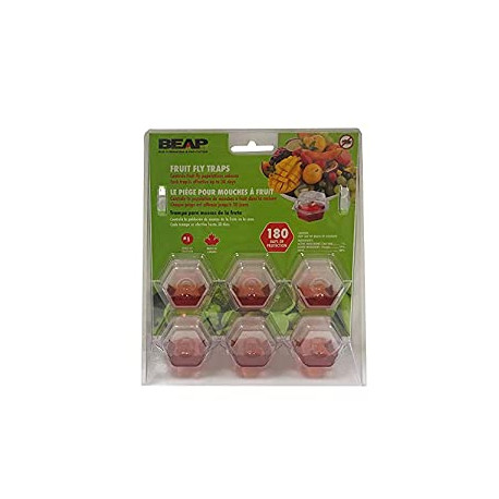 Fly Traps, 6-Pack, Red