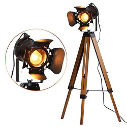 Industrial Tripod Floor Lamp for Living Room Bedroom