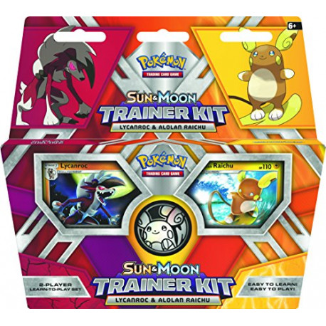 okémon TCG: Sun & Moon Trainer Kit Lycanroc & Alolan Raichu Card Game