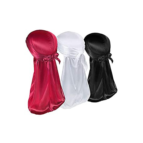 3 Pcs Durag Silk Durag for Men Durag Silk Durags for Men