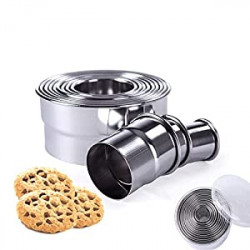 12 pcs Round Pastry Cutter Set Heavy Duty