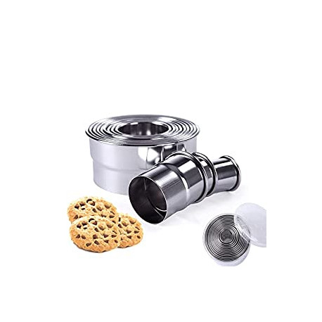12 pcs Round Pastry Cutter Set Heavy Duty