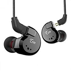 TRN V80 HiFi Earphone 2 Dynamic & 2 Balanced Armature Driver Stereo Bass IEM, Metal in Ear Headphone