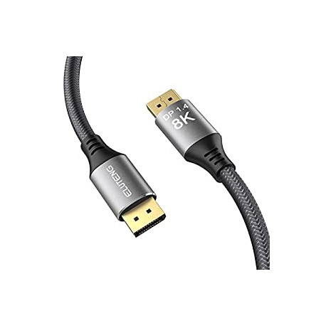 10 Feet 8k DisplayPort 1.4 Cable, ELUTENG Braided DisplayPort to DisplayPort