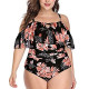 Women Plus Size One Piece Swimsuits Tummy Control