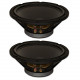 Subwoofer, Heavy Duty 8ohm 12" Woofers 450 Watts Each Replacement 2 Speaker Set (GW-12PC-8-2)