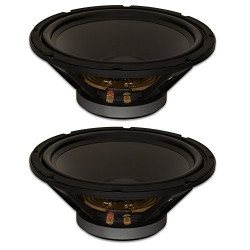 Subwoofer, Heavy Duty 8ohm 12" Woofers 450 Watts Each Replacement 2 Speaker Set (GW-12PC-8-2)