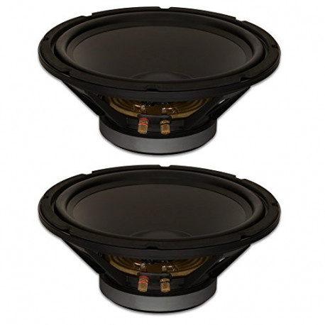 Subwoofer, Heavy Duty 8ohm 12" Woofers 450 Watts Each Replacement 2 Speaker Set (GW-12PC-8-2)